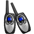 Retevis RT628 Walkie Talkies,FRS Walkie Talkies Long Range,Crystal Voice,Easy to Use, Toy for School Age Boys Girls, Gifts for Camping Hiking(Silvery,2 Pack)