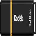 Kodak EKMMD128GK103 - USB Drive 3.2/3.1/3.0-128 GB, 128 Go - Classic Serie - K100 Model - Black mat casing with a Transparent Yellow Neck + a Cap