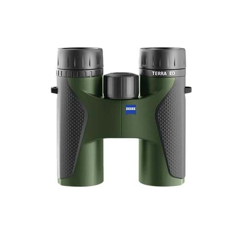 ZEISS Terra ED Binoculars 8x42 Waterproof, and Fast Focusing with Coated Glass for Optimal Clarity in All Weather Conditions for Bird Watching, Hunting, Sightseeing, Green