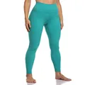 Colorfulkoala Women's Buttery Soft High Waisted Yoga Pants Full-Length Leggings, Turquoise, Medium