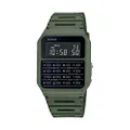 Casio Men's Vintage CA53W-1 Calculator Watch, Green, Small, Vintage