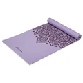 Gaiam Yoga Mat Premium Print Non Slip Exercise & Fitness Mat for All Types of Yoga, Pilates & Floor Workouts, New Lilac Sundial, 5mm, 68"L x 24"W x 5mm Thick