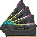 Corsair Vengeance RGB Pro SL 128GB (4x32GB) DDR4 3200 (PC4-25600) C16 1.35V Desktop Memory - Black (CMH128GX4M4E3200C16)