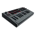 AKAI Professional MPK Mini MK3-25 Key USB MIDI Keyboard Controller With 8 Backlit Drum Pads, 8 Knobs and Music Production Software Included (Grey)