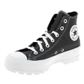 Converse Women's Chuck Taylor All Star Lugged Hi Sneakers, Black/White, 7.5