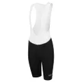 LE COL Women's Sport Bib Shorts II | Padded Chamois Cycling Shorts with Gel Inserts | XS - 3XL, Black/White, Small