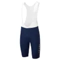 LE COL Men's Pro Bib Shorts II | Padded Chamois Cycling Shorts with Gel Inserts | XS - 3XL, Navy / White, Small