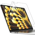 JETech Screen Protector for MacBook Air 15.3-Inch (2024/2023, M3/M2), Anti-Glare PET Matte Film, Anti-Fingerprint, 2-Pack