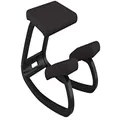 Varier Variable Balans Original Kneeling Chair Designed by Peter Opsvik (Black Revive Fabric with Black Ash Base)