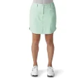 adidas Golf Women's Essentials 3-Stripe Skort, Mint Burst, Size 16