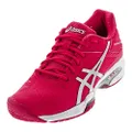 ASICS Womens Gel-Solution Speed 3 Tennis Shoe, Rouge Red/Silver/White, 6.5 Medium US