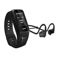 TomTom 1RKM.002.12 Spark 3 Music GPS Fitness Watch Headphone Bundle Black, Large