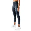 Kamo Fitness High Waisted Yoga Pants 25" Inseam Leggings Butt Lifting Tie Dye Soft Workout Tights (Black Tie Dye, M)