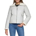 Levi's Women's Breanna Puffer Jacket (Standard and Plus Sizes), Ice Faux Leather, X-Large