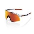 100% S3 Sport Performance Cycling Sunglasses (Soft Tact Grey Camo - HiPER Red Multilayer Mirror Lens)