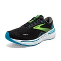 Brooks Men s Adrenaline GTS 23 Supportive Running Shoe, Black/Hawaiian Ocean/Green, 10 Wide
