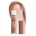 NYX PROFESSIONAL MAKEUP This Is Milky Gloss, Vegan Lip Gloss, 12 Hour Hydration - Cookies & Milk (Cool Beige Nude)
