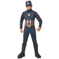 Rubies Child's Marvel Avengers: Endgame Deluxe Captain America Costume & Mask, Small