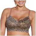 Cosabella Women's Say Never Printed Curvy Sweetie Bralette, Neutral Leopard, Large
