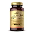 Solgar Vitamin D3 (Cholecalciferol) 25 MCG (1000 IU), 250 Softgels - Helps Maintain Healthy Bones & Teeth - Immune System Support - Non-GMO, Gluten Free, Dairy Free - 250 Servings