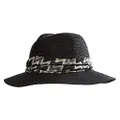 Chaos Hats Penelope Panama Hat, Black, Large/X-Large