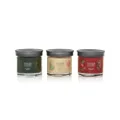 Yankee Candle Holiday Signature Small Tumbler Gift Set - Balsam & Cedar, Christmas Cookie, and Red Apple Wreath
