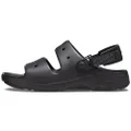 Crocs 207711-001 Classic All Terrain Sandals, Black, US Men's Women's Size 11 (29.0 cm), Black, 11 US