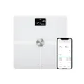 Withings Body + WBS05-WHITE-ALL-JP Smart Weight Scale, Made in France, White, Wi-Fi/Bluetooth Compatible, Body Composition Meter (Japanese Authorized Dealer)