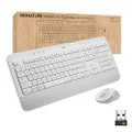 Logitech Signature MK650 Combo for Business, Wireless Mouse and Keyboard, Logi Bolt, Bluetooth, SmartWheel, Worldwide Certified, Windows/Mac/Chrome/Linux - White