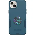 Bundle: OtterBox Commuter Series Case for SERIES Case for iPhone 14 PLUS - (DON'T BE BLUE) + PopSockets PopGrip - (OIL AGATE)