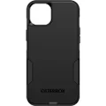 OtterBox iPhone 15 Plus and iPhone 14 Plus Commuter Series Case - BLACK, slim & tough, pocket-friendly, with port protection (ships in polybag)