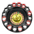 Fairly Odd Novelties FON-10046 Shot Glass Roulette Complete Set drinking game, 16PCS, Red/Black