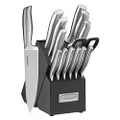 Cuisinart C77SS-15PG 15pc German Stainless Steel Hollow Handle Cutlery Block Set