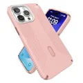 Speck iPhone 15 Pro Max Case - ClickLock No-Slip Interlock, Built for MagSafe, Drop Protection Grip - Scratch Resistant, Soft Touch 6.7 Inch Phone Case - Presidio2 Grip Dahlia Pink/Rose Copper/White