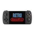 Retro GamePro RG405M Handheld Game Console , Aluminum Alloy CNC Android 12 System Support Google Play 4.0 Inch IPS Touch Screen with 128G TF Card 3172 Games (RG405M Black)
