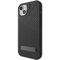 ZAGG Denali Snap iPhone 15 Plus/ 14 Plus Case with Kickstand - Drop Protection (16ft/5m), Dual Layer Textured Cell Phone Case, No-Slip Design, MagSafe Phone Case, Black