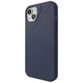 ZAGG Denali Snap iPhone 15 Plus/ 14 Plus Case - Drop Protection (16ft/5m), Dual Layer Textured Cell Phone Case, No-Slip Design, MagSafe Phone Case, Navy Blue