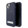 ZAGG Denali Snap iPhone 15 Plus/ 14 Plus Case with Kickstand - Drop Protection (16ft/5m), Dual Layer Textured Cell Phone Case, No-Slip Design, MagSafe Phone Case, Navy Blue