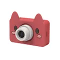 Kidamento Kids Digital Camera & Video Camcorder, Soft BPA-Free Silicone Casing, 32GB Memory Card - Model C - Akito The Fox