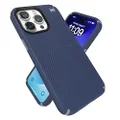 Speck iPhone 15 Pro Max Case - Built for MagSafe, Drop Protection Grip - Scratch Resistant, Soft Touch, 6.7 Inch Phone Case - Presidio2 Grip Coastal Blue/Dust Grey/White
