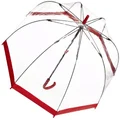 Fulton Birdcage-1 Umbrella, Stick Umbrella, Red, One Size