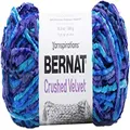 Bernat Crushed Velvet Yarn, Blue Brilliance