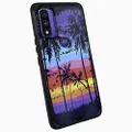 DALUX MetKase Hybrid Slim Phone Case Cover Compatible with Motorola G Pure/Moto G Power (2022) - Palm Tree Sunset