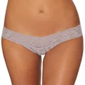 Hanky Panky Women's Signature Lace Low Rise Thong, Steel, Grey, One Size