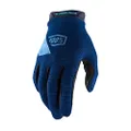 100% RIDECAMP Men's Motocross & Mountain Biking Gloves - Lightweight MTB & Dirt Bike Riding Protective Gear (XL - NAVY)