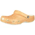 Crocs Kids' Classic Clog, Orange Sorbet Glitter, 15 Women/13 Men