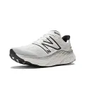 New Balance Men's Fresh Foam X More V4 Running Shoe, White/Black Metallic/Black, 8.5