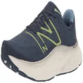 New Balance Men's Fresh Foam X More V4 Running Shoe, Nb Navy/Cosmic Pineapple/Heritage Blue, 10