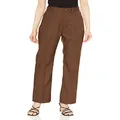 Wrangler WI1192 Women's Flare Pants, Launcher Dress Jeans, Bootcut, Braun, Small