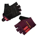 Endura Womens FS260-Pro Aerogel Cycling Mitt Glove II - Breathable, Fingerless Bike Gloves Aubergine, X-Small